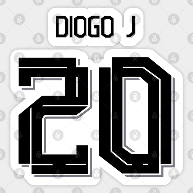 Diogo Jota LiverpoolAway jersey 22/23 Sticker by Alimator